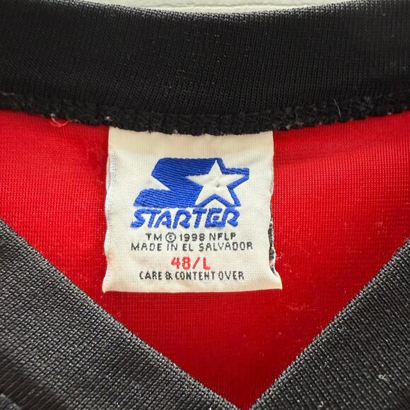 Starter Men's Vintage Warrick Dunn Tampa Bay‎ Buccaneers Jersey L 48 #28 Red - Picture 7 of 10